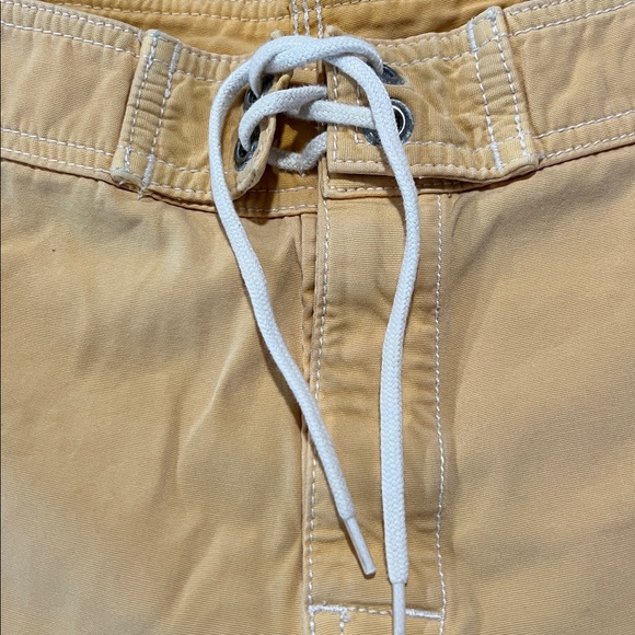 Vintage STUSSY Men's Yellow Swim Shorts MADE IN USA 🇺🇸 - Picture 4 of 13